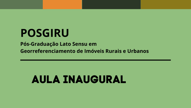 Aula Inaugural POSGIRU – Turma 2026/01